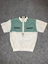 Vintage 80's JML For Men Polo Shirt Adult Medium White Short Sleeve NWT
