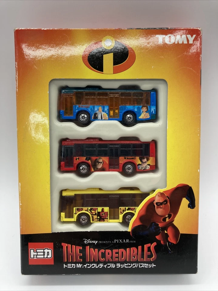 TAKARA TOMY Tomica  Disney The Incredibles wrapping bus set 1/64 Diecast - Image 3 of 4