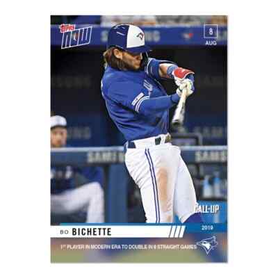 2019 TOPPS NOW # 656 BO BICHETTE ROOKIE CALL-UP Toronto Blue Jays