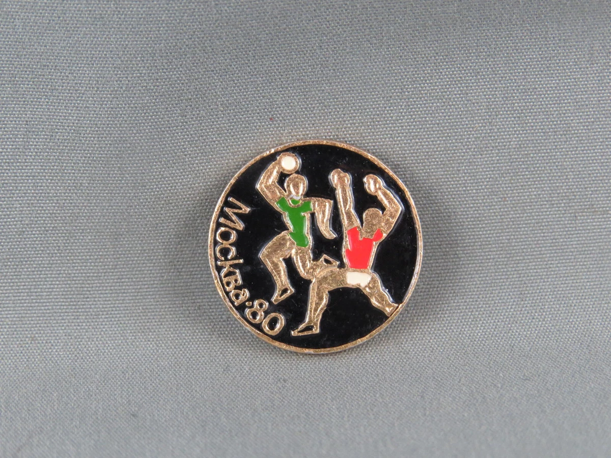 Épingle Olympique Moscou 1980 – Handball – Dorée Estampillée URSS
