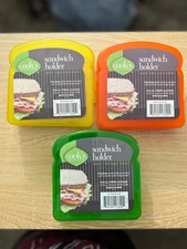 Cook’s Kitchen Sandwich Holder Lunch Packer Lot Of Three 