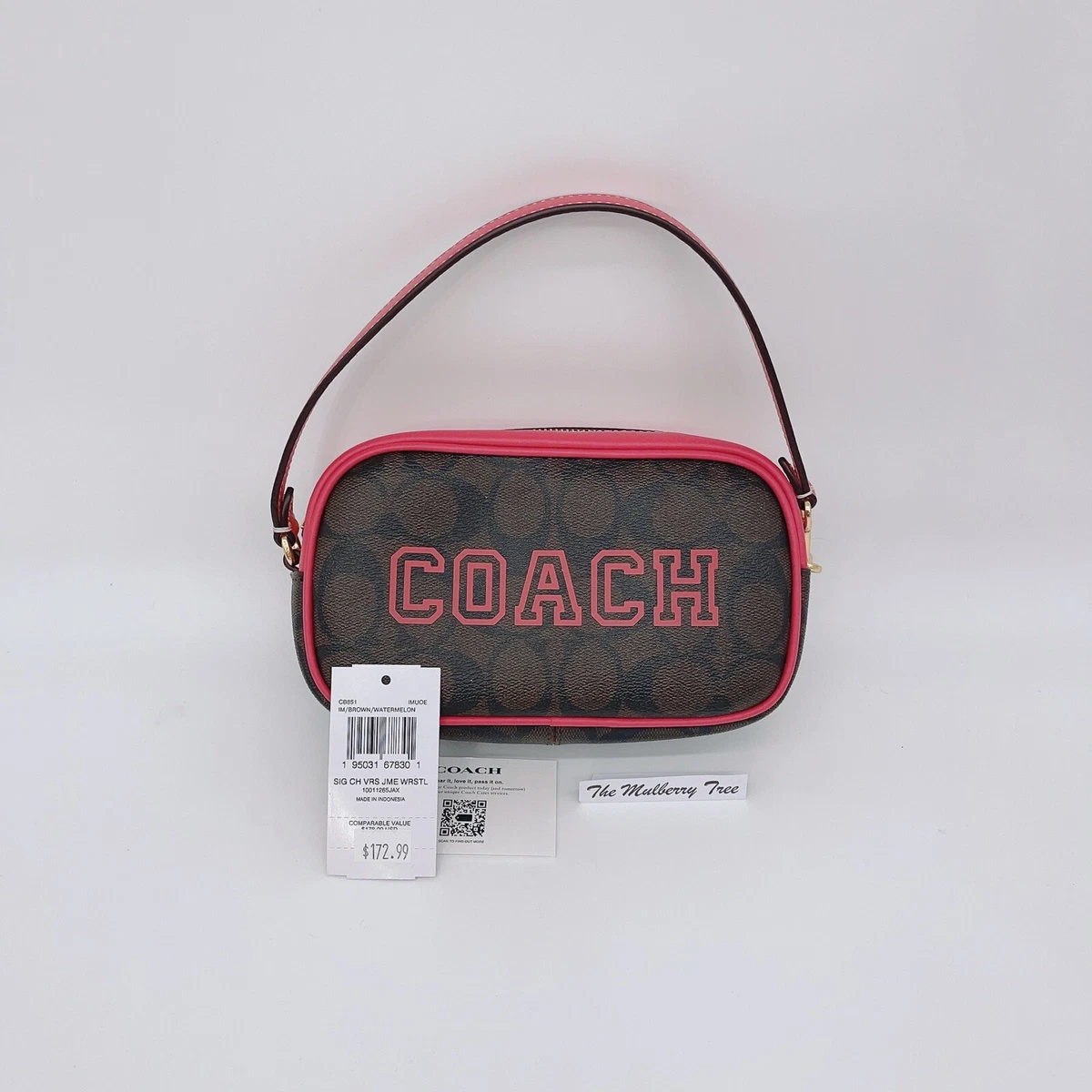 Coach CB851 Jamie Wristlet In Signature Canvas With Varsity Motif NET Org  $178