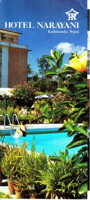 Hotel Narayani Kathmandu Nepal Vintage Brochure Room Rate Card 1988