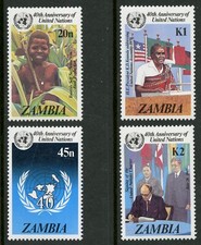 Zambia   1985   Scott # 335-338   Mint Never Hinged Set
