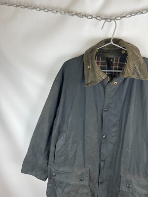 Barbour Border vintage waxed jacket coat made in England | eBay