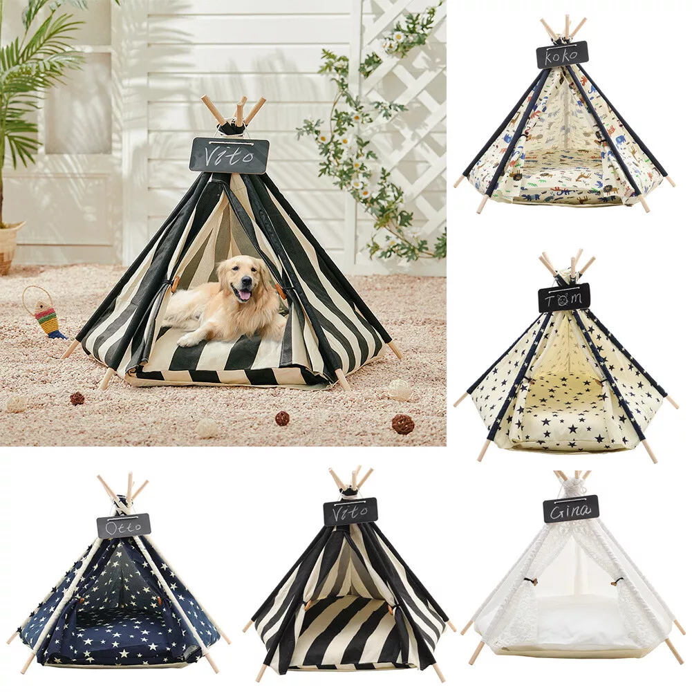 Teepee dog shop bed