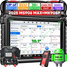 Autel MaxiSys MS906 MAX ECU Coding Up Active Test 40+ Service Reset AS MK908P II