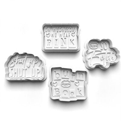 Ausstecher & Fondant Stempel Bad Girls 4er Set Party Präger Backen Keks