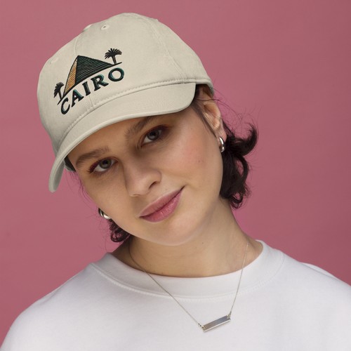 Cairo Organic Cotton Embroidered Dad Hat - Sustainable and Stylish - Picture 5 of 13