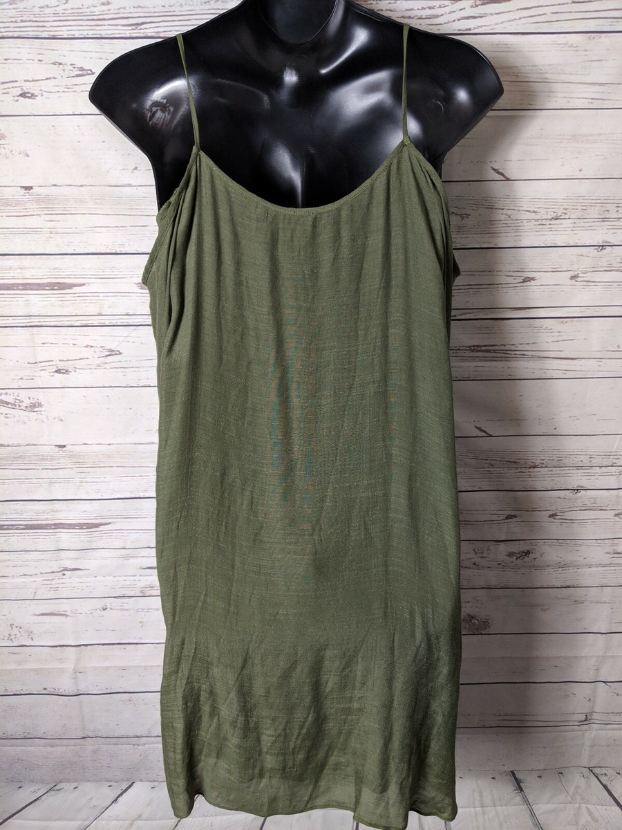 Robe Épaulée Découverte Pelloux By Amadi - Vert Olive - Taille 2XS - Neuf Avec Étiquettes