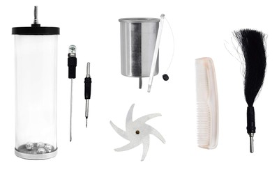 Electrostatics Kit 7 Pieces - Designed to be Used with Van De Graaff & Wimshu...
