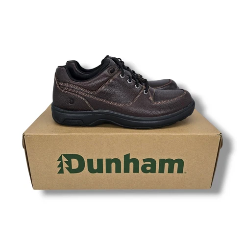 NEW BALANCE Scarpe Dunham Windsor stringate in pelle marrone scuro 8000BP da uomo taglia 10 5B