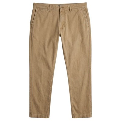 J Crew Pants 35 Brown Stretch Cotton Blend Mid Rise Minimalist Office Casual