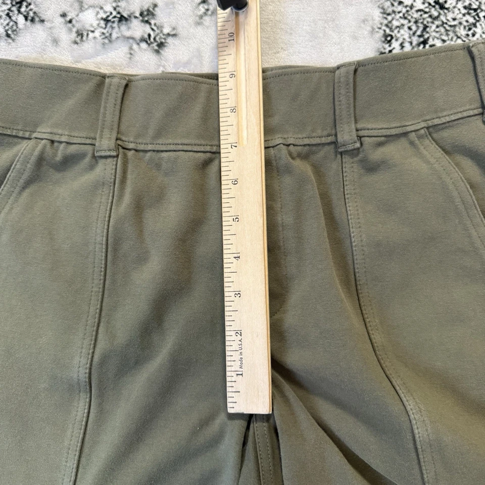 Pantalones Cortos Lands End Para Mujer Talla S Verde Oliva Estrella de Mar Tiro Medio Bolsillos Cortados Foto 3 de 4