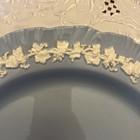 Wedgwood Barlaston Queen's Ware Grapevine 12”Round Chop Plate Cream on Lavender — photo 2