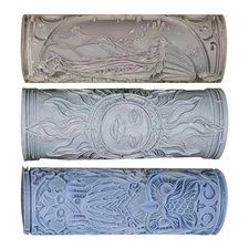 Clay Hammered Texture Roller Beautiful Pattern Craft Art Tool for Potters