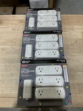 3 Packs of 3 Commercial Electric Wireless Indoor Remote Control AC/DC Adapter