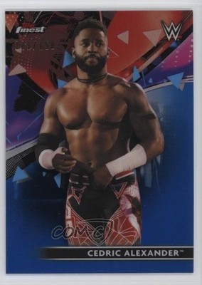 2021 Topps Finest WWE Blue Refractor 111/150 Cedric Alexander #8 1u5y