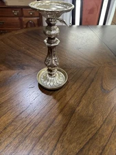 Vintage Hollywood Regency Ornate Candlestick  Villy Pillar Candleholder 9.25”