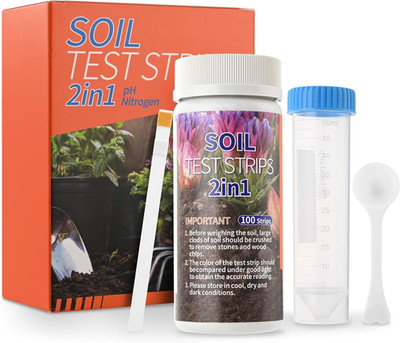Soil Ph & Nitrogen Test Kits 2 in 1 Soil Testing Kits with Test Tube