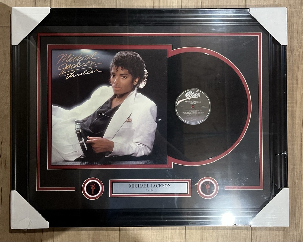Michael Jackson Thriller Vinyl Framed With Plaque | eBay