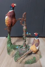 RARE! Danbury Mint Summer Call Birds Pheasants by Nick Bibby Sculpture Figurine