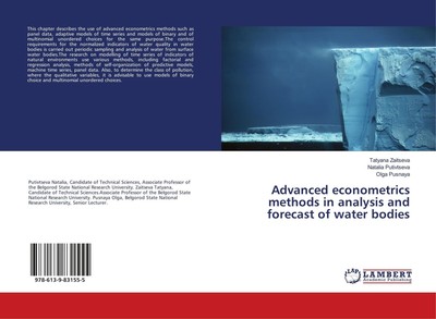 Advanced econometrics methods in analysis and forecast of water bodies | Buch