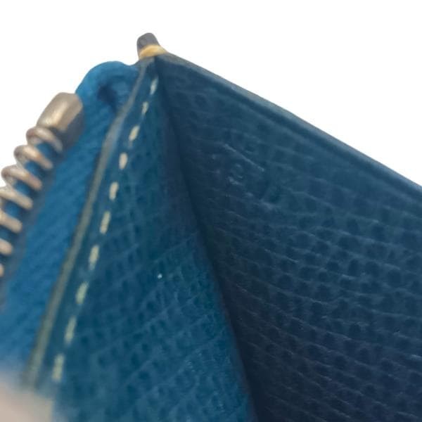 Hermes BeAn Classic Wallet Blue 17.5cm x 9cm x 1.5cm Silver JStamp US M thumbnail 7