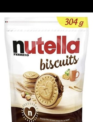 Nutella Biscuits Filled with Nutella Cream - 304g Box X 10 Bags