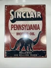 Sinclair PA Motor Oil Man Cave Tin Metal Sign 12”x16” Vintage Look Brand New