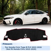 Abdeckung F. FüR Honda FL5 22-26, Exkl. Civic O. Hud, Rutschfest Schwarz/Rot
