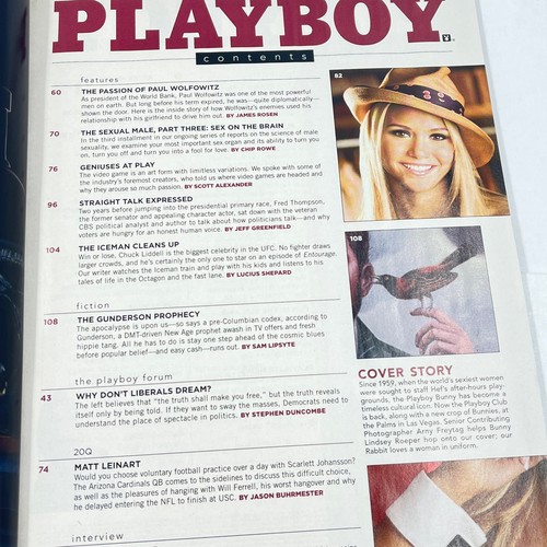 Playboy November 2007 Playmate Lindsay Wagner, Bunnies of Vegas, Robert