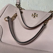 Tory Burch Georgia Triple Compartment Shoulder Tote Bag Women Size L Dusty Pink