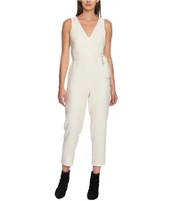 1.STATE Womens Wrap Jumpsuit, whiteswan, 10