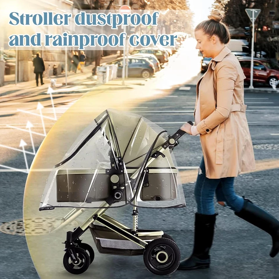 Parapioggia Passeggino Universale, Parapioggia Universale Comfort, Passeggino Pa - Immagine 2 di 4