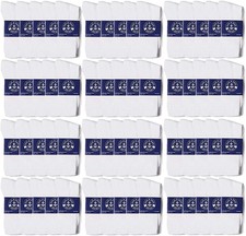 120 Pack of Mens Bulk Lightweight Cotton Crew Socks, Homeless Donation Cheap