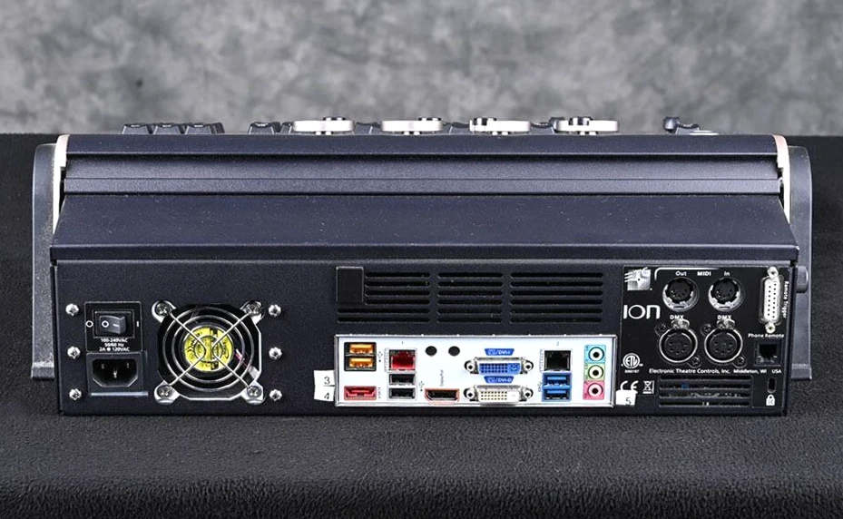 ETC ION Lighting Console P/N 4310A1112 with two 2x20 Fader Wings P/N 4310A1003 - Image 3 of 4