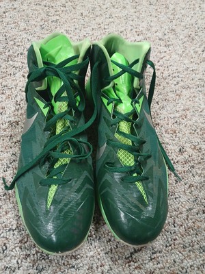Nike Lunar Hyperquickness TB Men s Green Basketball Shoes Sz 15 #652775-303 EUC