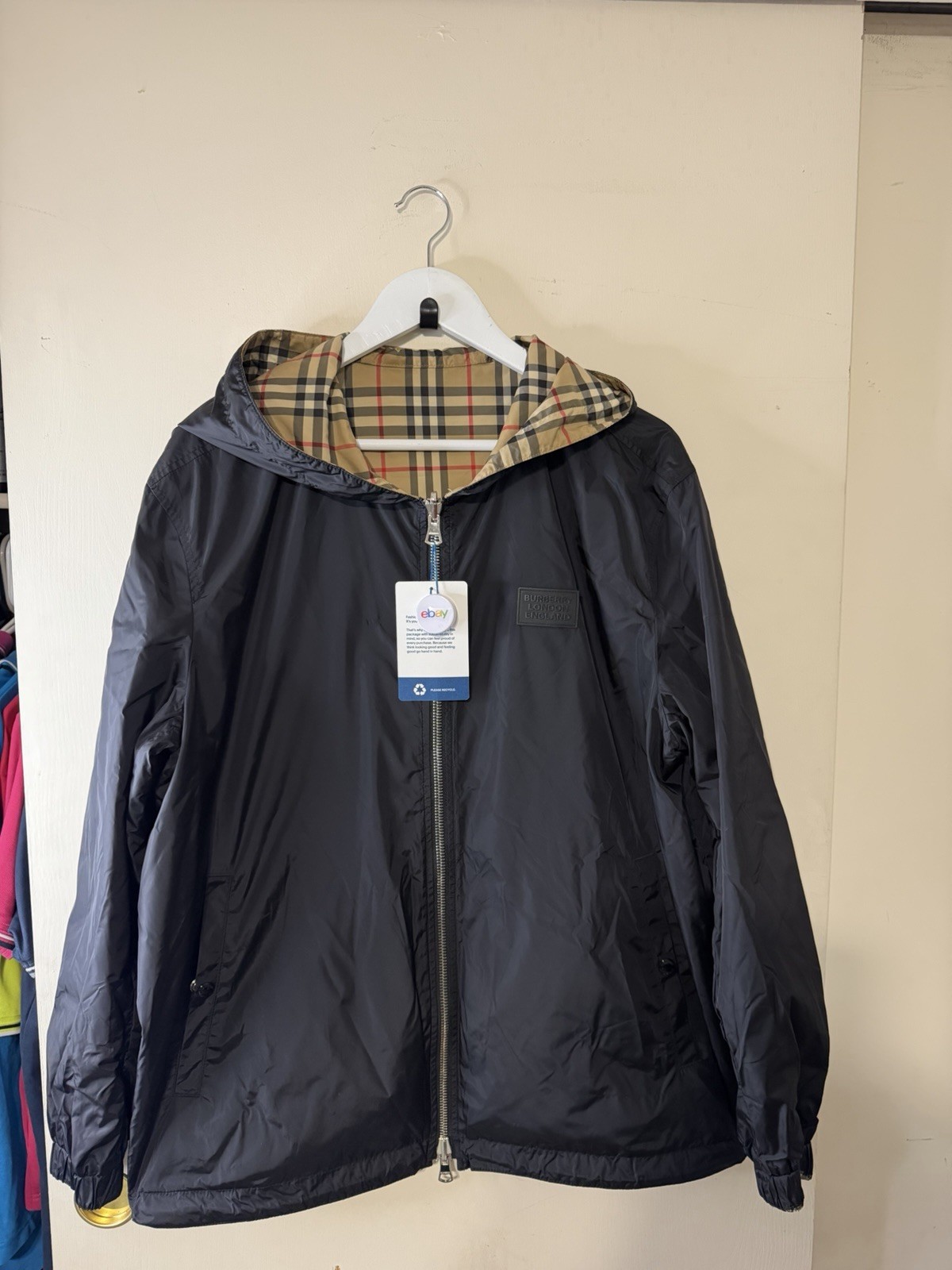 Burberry Reversible Jacket Size Large - image 1