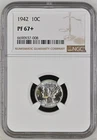1942 Mercury Dime NGC PF67+