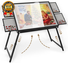 Puzzle Table 1500 Pieces, 3-In-1 Foldable Jigsaw Puzzle Table with Cover   18   
