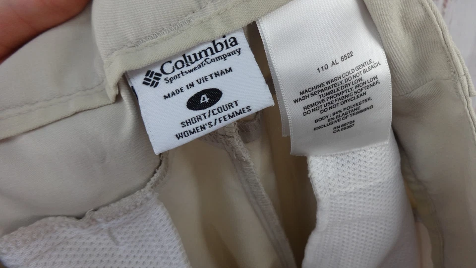 Columbia Pants Womens 4 SHORT Beige Dressy - Image 3 of 4