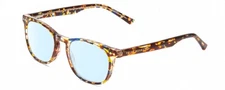 Prive Revaux Show Off Womens Blue Light Filter Glasses Toffee Orange Brown 49 mm