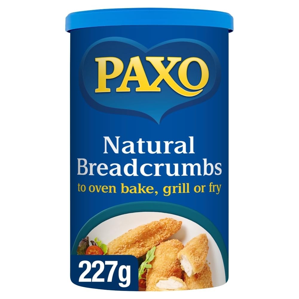 Paxo Quick and Easy Natural Breadcrumbs, 227 g Drum (Pack of 1) 227g, White