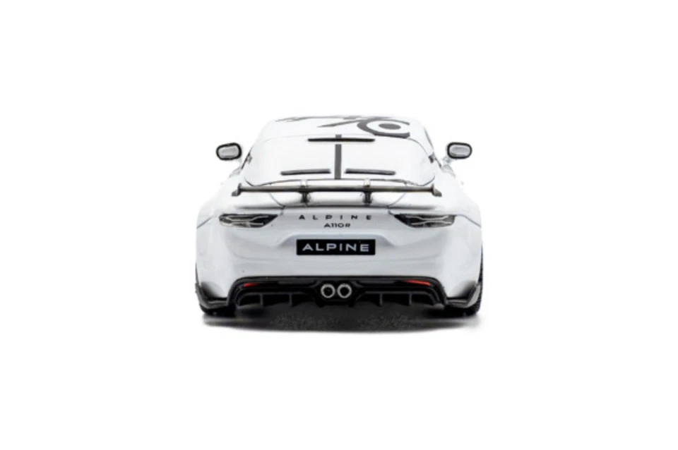 Alpine A110 RADICALE 70 2024 Bianco Modellino Auto 1:43 Solido - Immagine 3 di 4