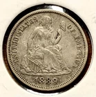 1889 Seated Liberty Silver Dime XF Extra Fine US 10c Type Coin