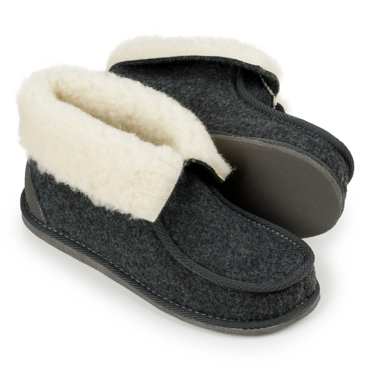 Pantofole Feltro Ciabatte Comodissime In Feltro Con Suola In Gomma - Taglie 36-48 Per Lui Pantofole Comode Per Casa - Foto 3