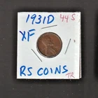 1931 D   XF LINCOLN  CENT ~ TOUGH to get HI GRADE **EXTRA FINE** #44S free ship