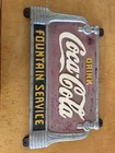 Coca-Cola vintage cast-iron bench sign