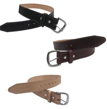 1 3/4" Heavy Duty Leather Work Belt Hand Made Metal Buckle Belt